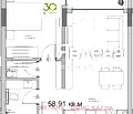 Снимка 3 — Двустаен апартамент с балкон и морска гледка в Аспарухово, Варна
