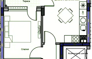 Двустаен апартамент в Стара Загора, Аязмото