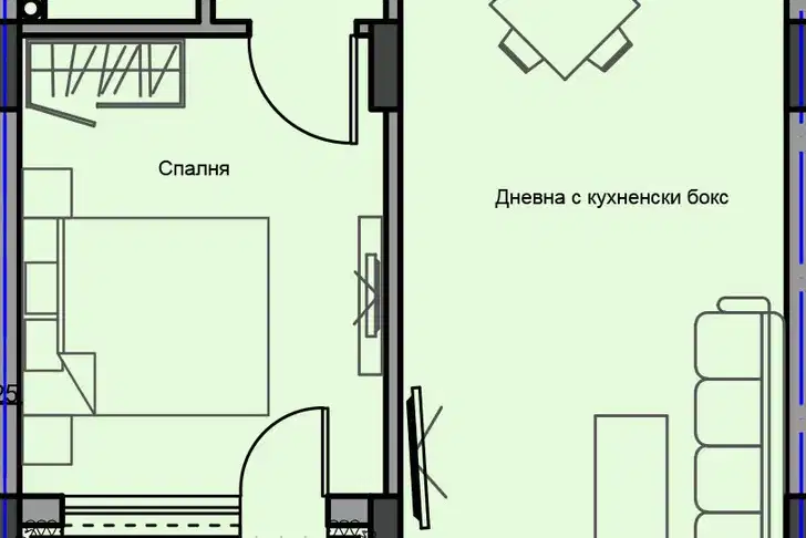 Двустаен апартамент в Стара Загора, Аязмото