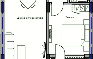 Двустаен апартамент в Стара Загора, Аязмото