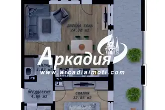 Нов 2-стаен апартамент с голяма тераса в Беломорски, Пловдив