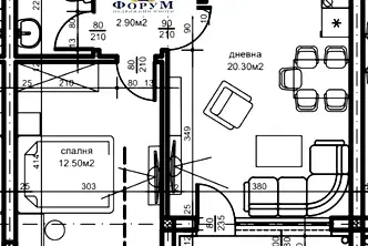 Двустаен апартамент в Пловдив, Беломорски