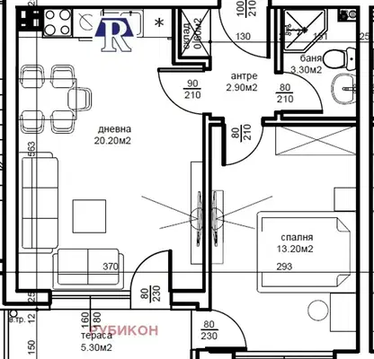 Снимка 2 — Двустаен апартамент в Пловдив, Беломорски