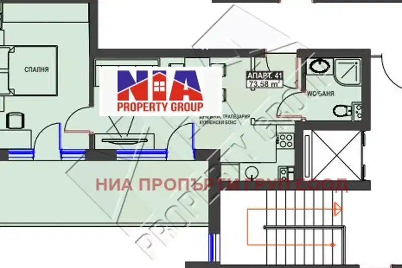 Двустаен апартамент в Бургас, Братя Миладинови