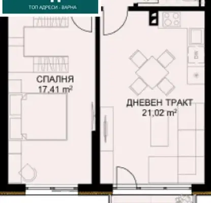 Photo 2 — 2-bedroom apartment in Varna, Briz