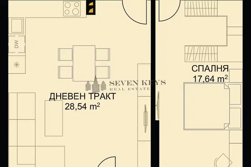 2-bedroom apartment in Varna, Briz