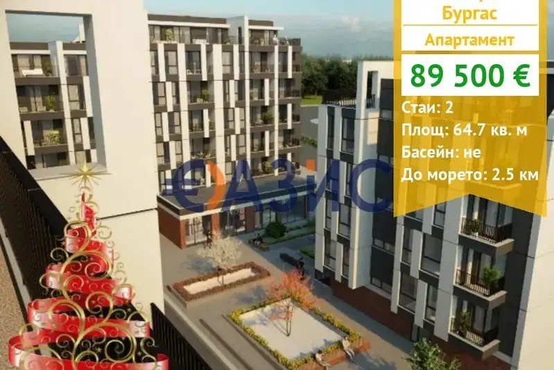 2-bedroom apartment in Burgas, Centyr