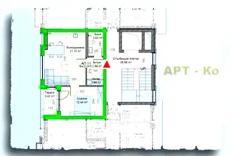 Двустаен апартамент в Перник, Център