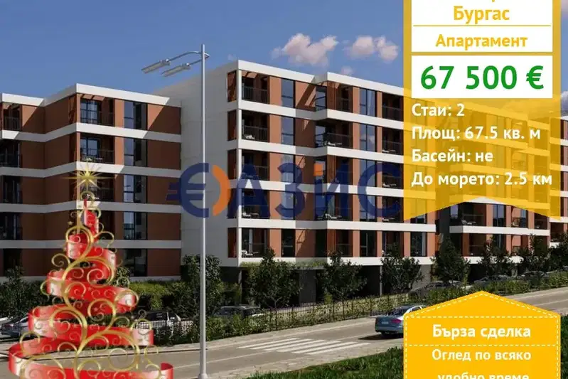 2-bedroom apartment in Burgas, Centyr
