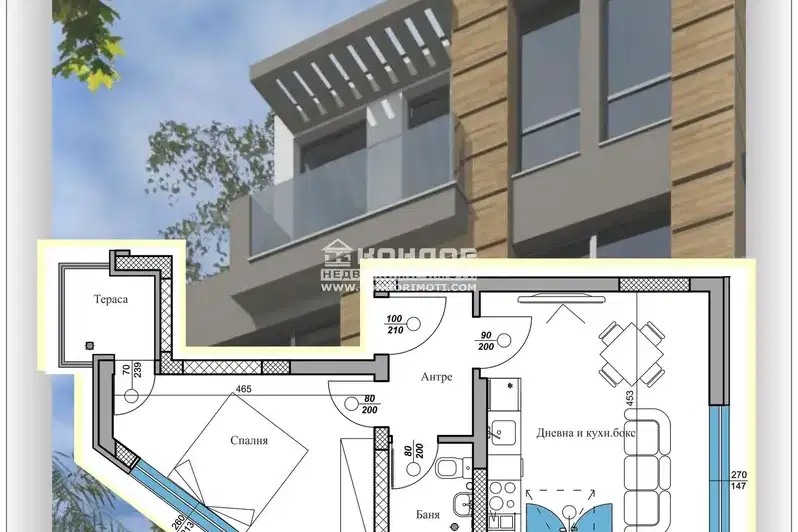 2-bedroom apartment in Plovdiv, Centyr