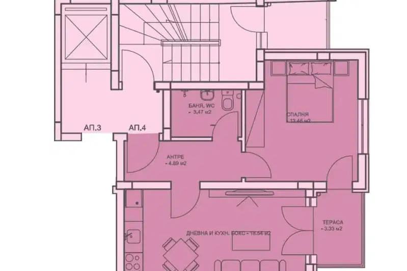 2-bedroom apartment in Plovdiv, Centyr