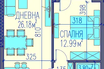 Двустаен апартамент в Пловдив, Център
