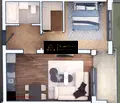 Снимка 2 — Двустаен апартамент в София, Дружба 2
