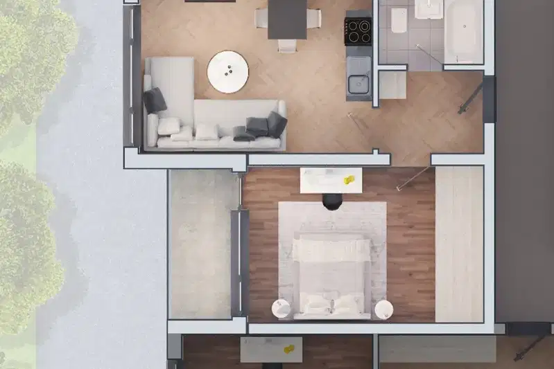 2-bedroom apartment in Sofiya, Drujba 2