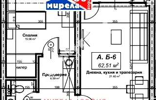 Двустаен апартамент в София, Дружба 2