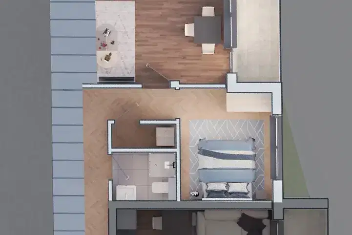 2-bedroom apartment in Sofiya, Drujba 2