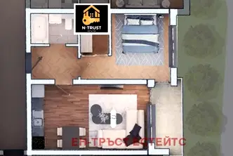 Двустаен апартамент с паркомясто в Дружба 2, София