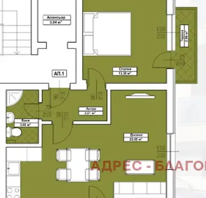 Photo 5 — 2-bedroom apartment in Blagoev, Elenovo 2