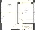 Снимка 2 — Двустаен апартамент в Пловдив, Гагарин