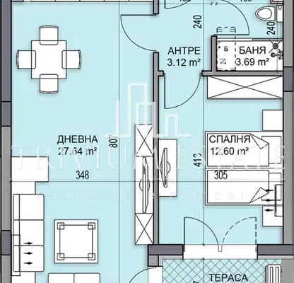 Photo 3 — 2-bedroom apartment in Plovdiv, Gagarin