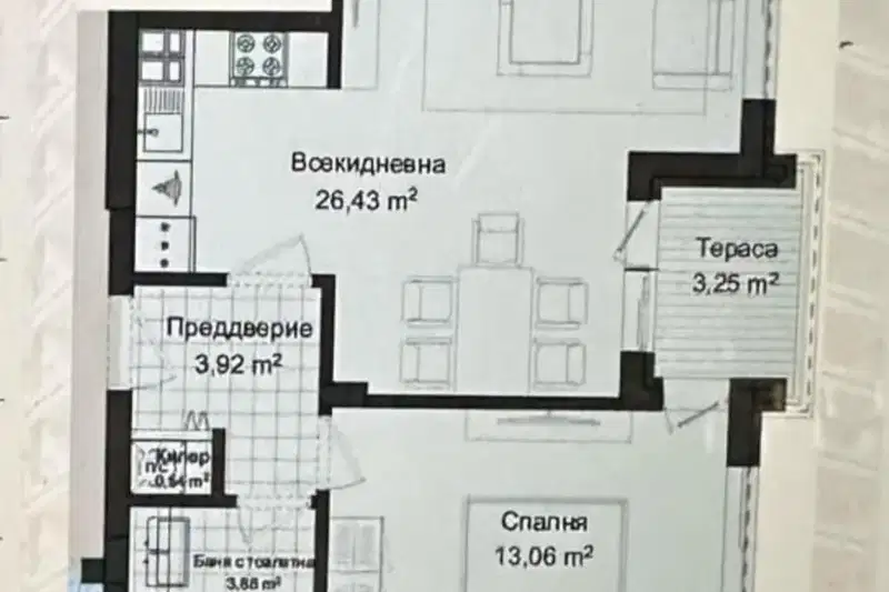 2-bedroom apartment in Plovdiv, Gagarin