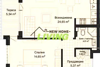 Двустаен апартамент в Пловдив, Гагарин