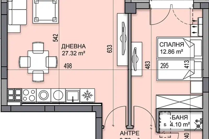 2-bedroom apartment in Plovdiv, Gagarin