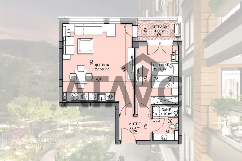 2-bedroom apartment in Plovdiv, Gagarin