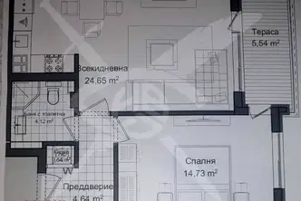 Двустаен апартамент в Пловдив, Гагарин