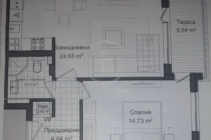 2-bedroom apartment in Plovdiv, Gagarin