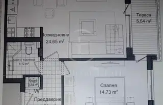 Двустаен апартамент в Пловдив, Гагарин