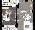 Снимка 4 — Двустаен апартамент в Пловдив, Гагарин