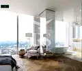 Снимка 3 — Модерен двустаен апартамент с удобства в Twin Tower, Хладилника