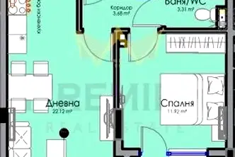 Двустаен апартамент в Бургас, Хоризонт