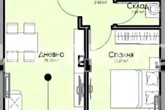 Двустаен апартамент в Бургас, Хоризонт