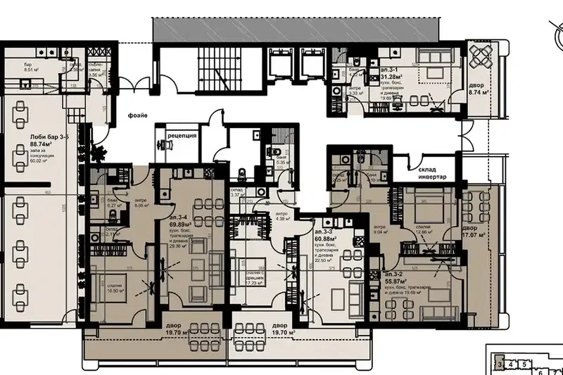 2-bedroom apartment in Burgas, Horizont