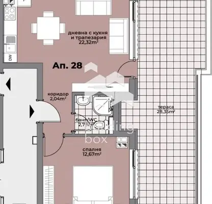 Снимка 3 — Двустаен апартамент във Варна, Христо Ботев
