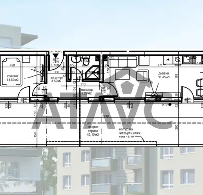 Снимка 2 — Двустаен апартамент в Пловдив, Христо Смирненски