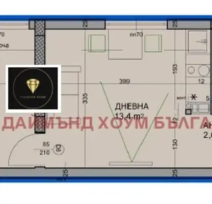 Снимка 2 — Двустаен апартамент в Пловдив, Христо Смирненски