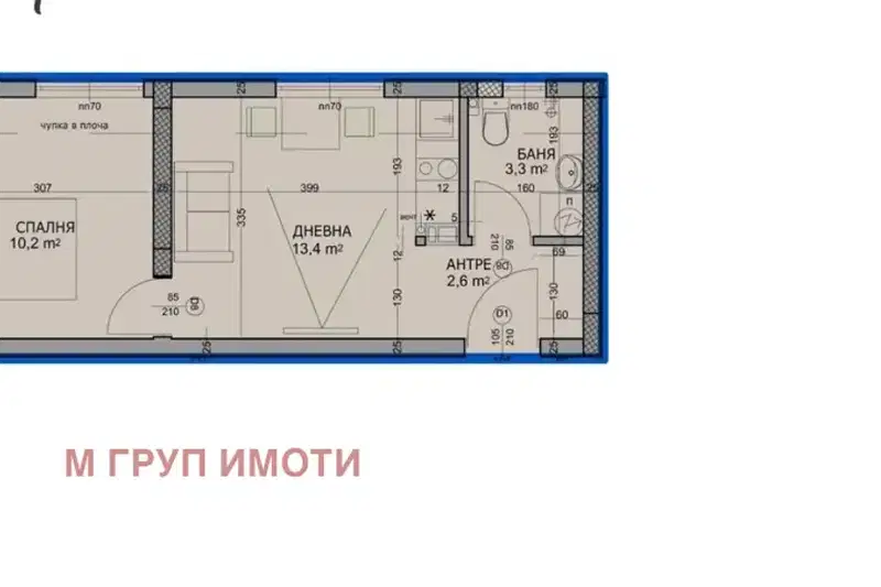 2-bedroom apartment in Plovdiv, Hristo Smirnenski