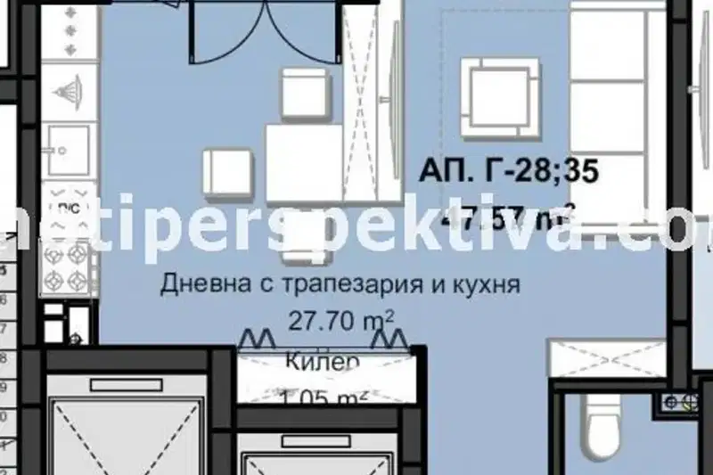 2-bedroom apartment in Plovdiv, Hristo Smirnenski