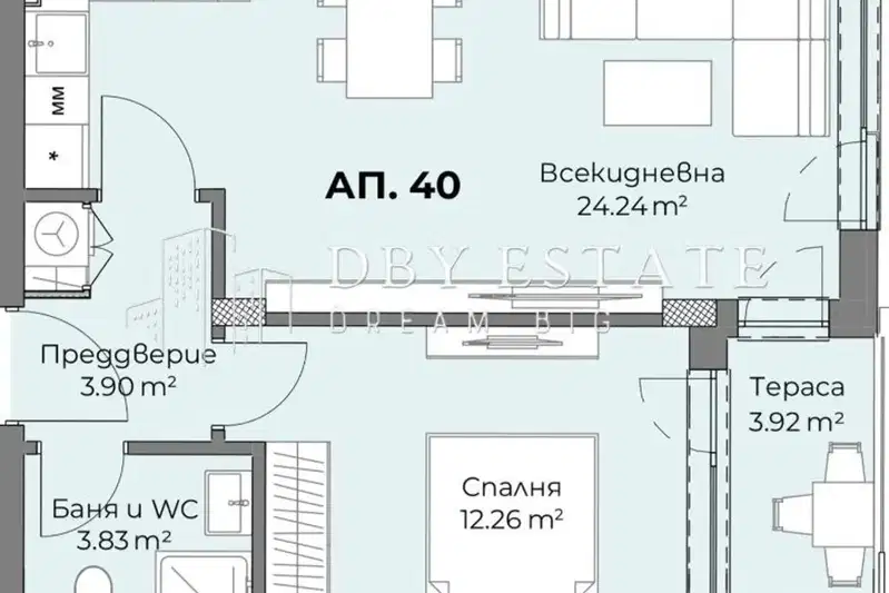 2-bedroom apartment in Plovdiv, Hristo Smirnenski