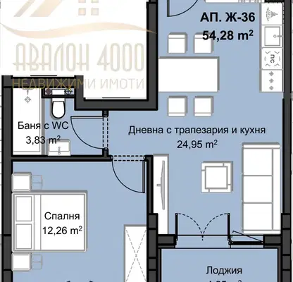 Снимка 2 — Двустаен апартамент в Пловдив, Христо Смирненски