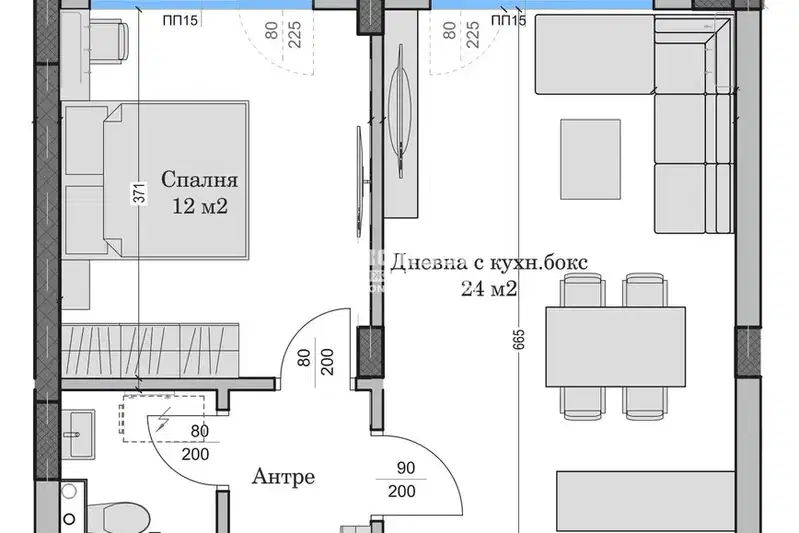 2-bedroom apartment in Plovdiv, Hristo Smirnenski