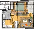 Снимка 2 — Двустаен апартамент в Пловдив, Христо Смирненски