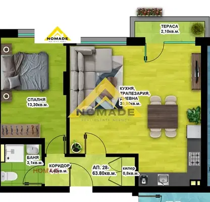Photo 3 — 2-bedroom apartment in Plovdiv, Hristo Smirnenski