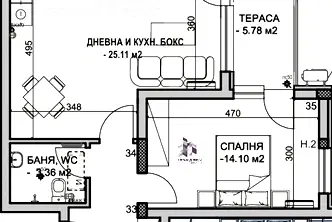 Двустаен апартамент в Пловдив, Христо Смирненски