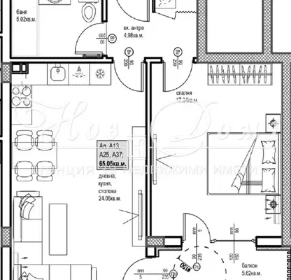 Photo 2 — 2-bedroom apartment in Plovdiv, Hristo Smirnenski