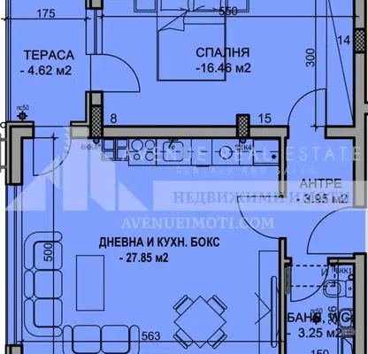 Снимка 4 — Двустаен апартамент в Пловдив, Христо Смирненски