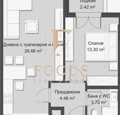 Снимка 4 — Двустаен апартамент в Пловдив, Христо Смирненски